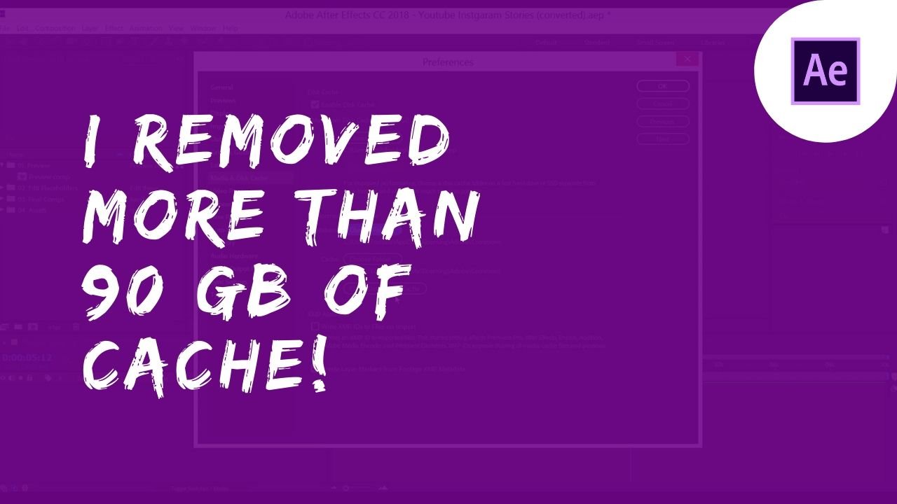 clean cache after effects, how to clean cache in after effects, after effects tutorial,